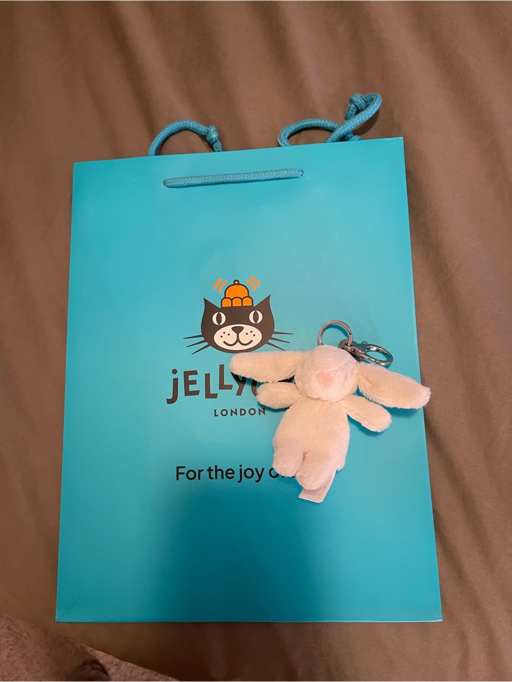 AUTHENTIC JELLYCAT Bashful Cream Bunny Bag Charm
